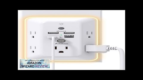 Surge Protector Outlet Extender with Night Light Addtam 5-Outlet Splitter and 4 Review