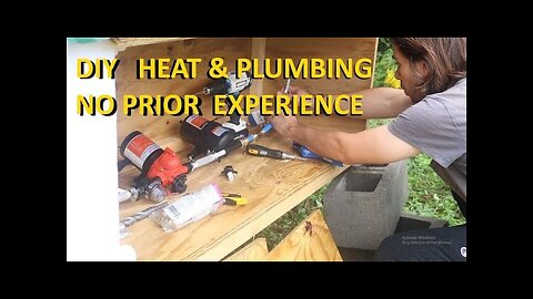 DIY Heat And Plumbing w/ No Experience. Shed To Tinyhouse Build
