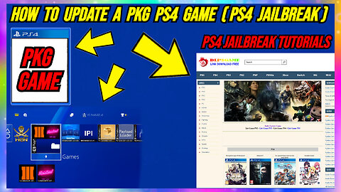 HOW TO UPDATE A PS4 PKG GAME PS4 JAILBREAK