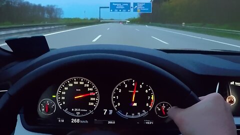 BMW M5 Onboard Acceleration Autobahn F10 V8 Sound Driver View M5 F10