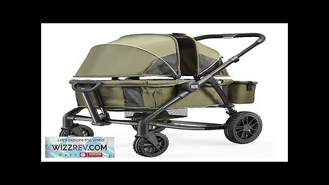 VEVOR All-Terrain Stroller Wagon 2 Seats Foldable Expedition 2-in-1 Collapsible Wagon Review