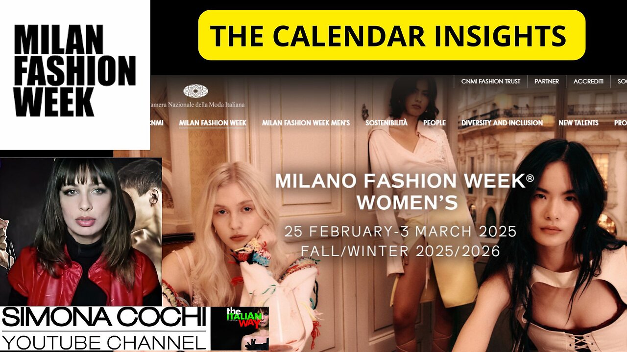 Videopodcast - Milano Fashion Week Calendar Insights - SS26 Women The Ultimate Guide to Events