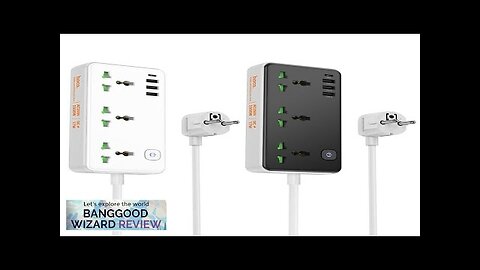 HOCO AC7A 10A 17W 7-Port USB Charger 3USB-A+1USB-C+3AC Fast Charging Desktop Charging Review