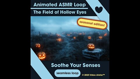 🎃 Halloween ASMR Ambience | The Field of Hollow Eyes | Creepy Night Ambience 4K Sleep and Relaxation