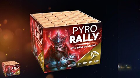 Pyro Rally - 25 Schots - Vuurwerk Cake
