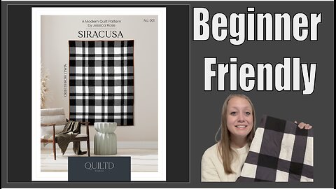 Beginner Friendly Modern Quilt - Siracusa- #beginner #quilting #modern #love