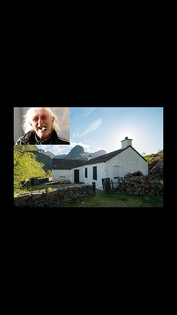 Notorious UK Pedophile Jimmy Savile's "little House of Horrors" in Scotland goes up in 🔥FLAMES🔥