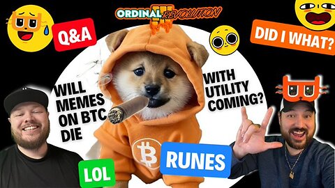 WILL BITCOIN MEMES DIE ONCE UTILITY COMES? (Runes Utility TGEs Coming)