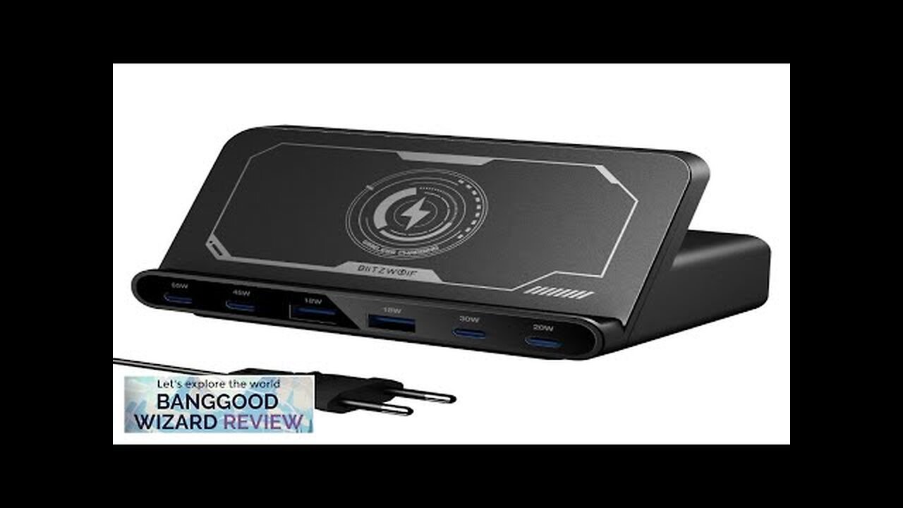 BlitzWolf® BW-S27 160W 6-Port USB PD Desktop Fast Charger 2USB-A+4USB-C PD3.0 QC4.0 Review