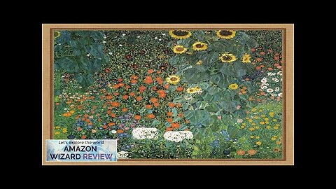 Amanti Art Framed Canvas Wall Art Print (16x16) Farm Garden with Sunflowers Review