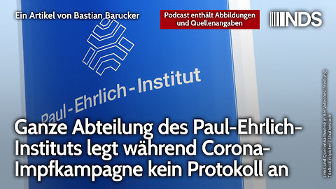 Ganze Abteilung des Paul-Ehrlich-Instituts legt während Corona-Impfkampagne kein Protokoll an | NDS