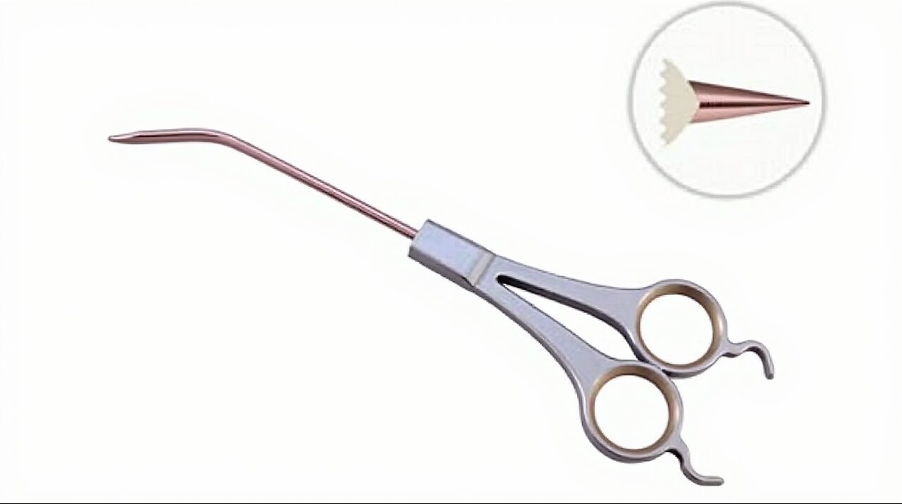 What is the difference between straight and serrated scissors?