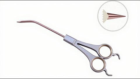 What is the difference between straight and serrated scissors?