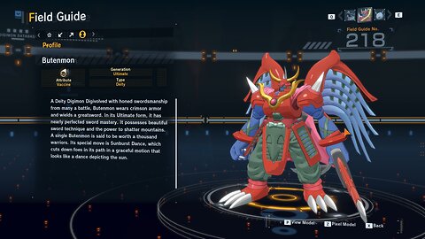 butenmon all digivolution/de-digivolution/profile Digimon Story Time Stranger