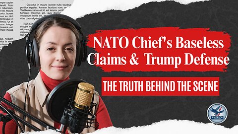 NATO Chief's Baseless Claims To Defend & Flatter Trump #trump #news #breakingnews #uspolitics