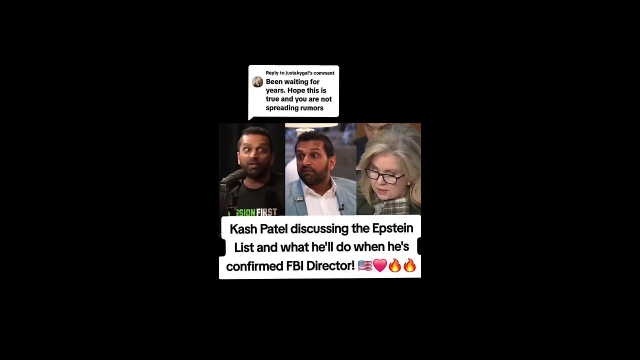 cash Patel telling us what he's going to do first day