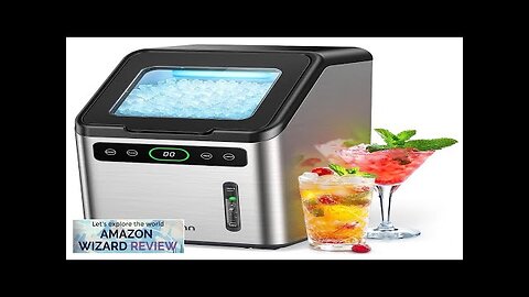 Silonn Nugget Ice Maker Timer Ice Machine with Self-Cleaning 44lbs per Review