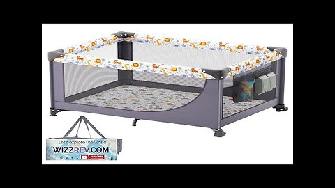 VEVOR Baby Playpen Quick-Folding Portable Baby Toddler Fence Play Yard & Wheels Review