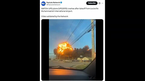 UPS Plane Crash Louisvill Kentucky November 4th 2025!