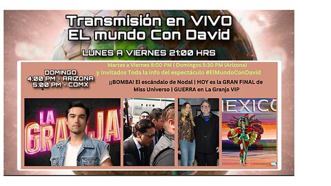 ¡BOMBA! El escándalo de Nodal | HOY es la GRAN FINAL de Miss Universo | GUERRA en La Granja VIP