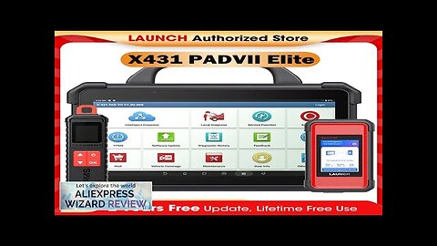 LAUNCH X431 PAD 7 VII PAD7 PADVII Car Diagnostic Tools J2534 Smartlink Review