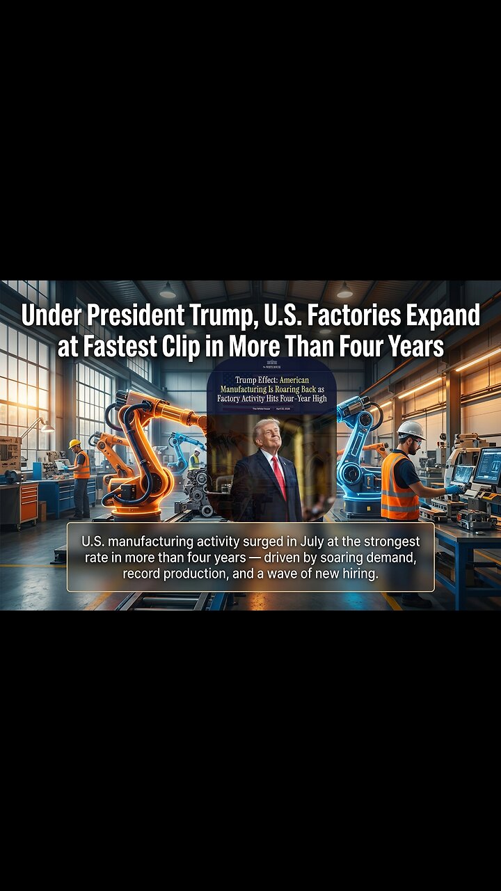 HISTORIC BOOM: U.S. Factories Expand at Fastest Clip in 4+ Years! ๐บ๐ธ๐ฅ thumbnail
