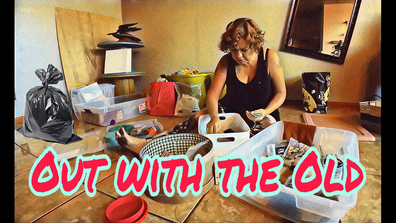 Purging my moms home-Out with the old stuff