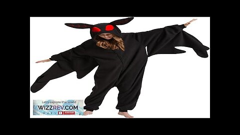 WAWRTOU Mothman Costume Halloween Onesie Adult Cosplay Animal One-Piece Pajamas Christmas Review