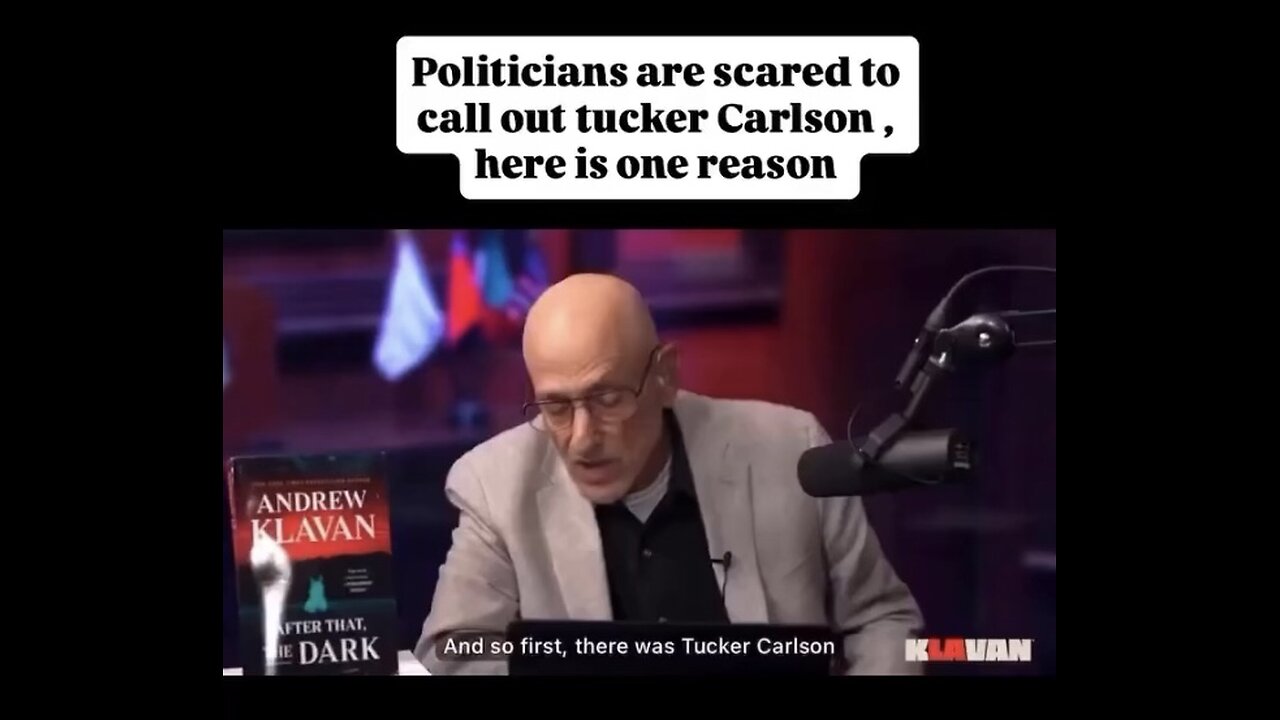 Captioned - Andrew Klavan warns us about Tucker Carlson is pro-Hamas propagandist