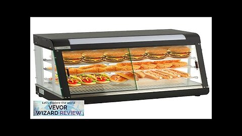 VEVOR Commercial Food Warmer Display 3 Tiers 1800W Pizza Warmer w/ 3D Review