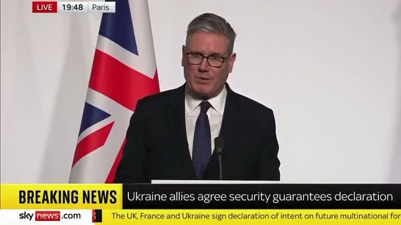 Starmer v Paříži oznámil dohodu o vyslání britských, francouzských a dalších vojsk na Ukrajinu!