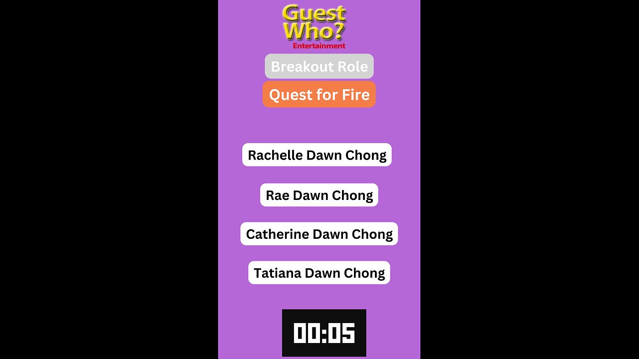 Guest This Actress #253 Like A Quick Quiz? | Quest for Fire