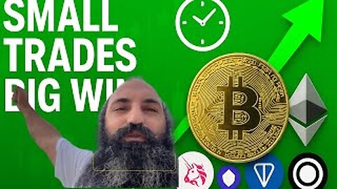 BITCOIN I OPENED SMALL TRADES & MADE A WEEKS INCOME BY 5:30 AM MONDAY MORNING