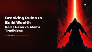 Breaking Rules To Build Wealth As A Christian: God’s Laws vs. Man’s Traditions!