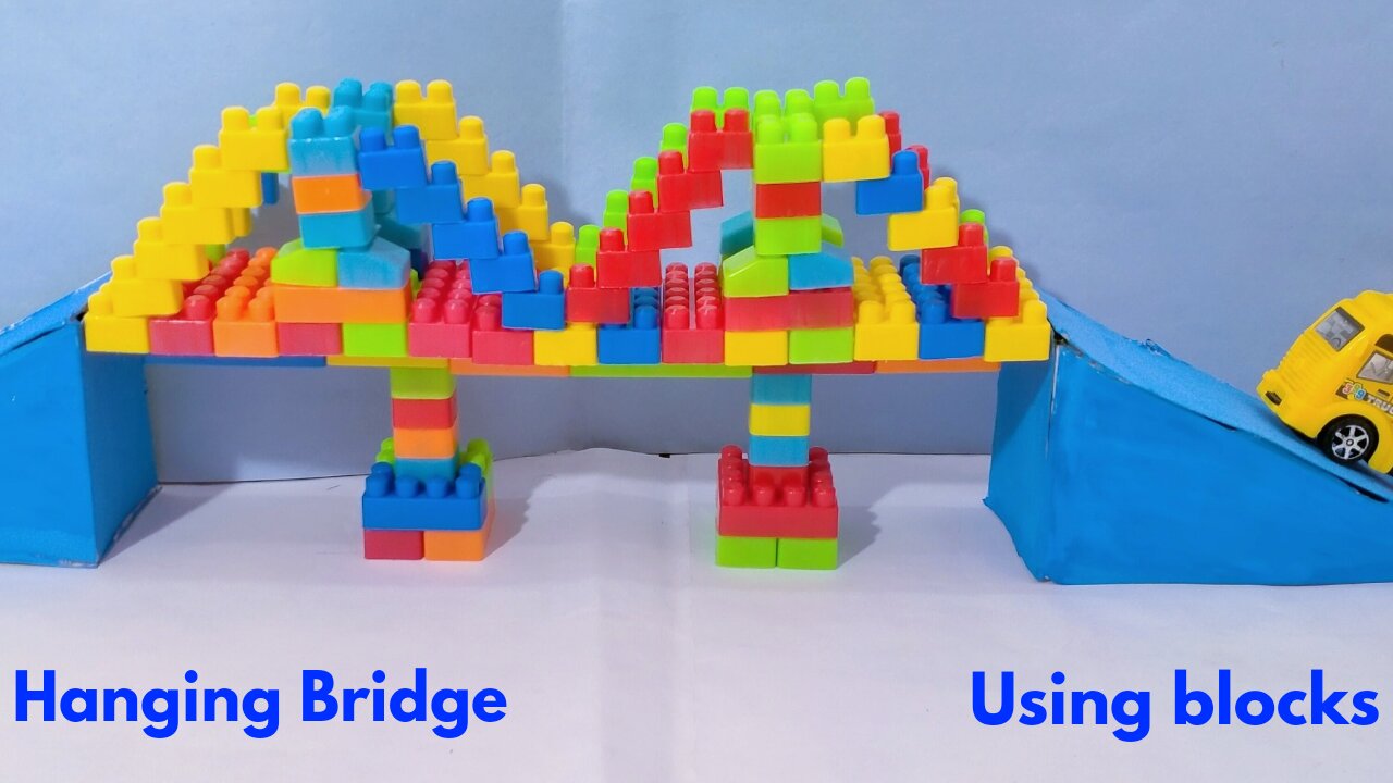 BUILDING BOCK IDEAS | BRIDGE USING BLOCKS |