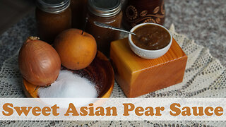 Sweet Asian Pear Sauce Canning Recipe