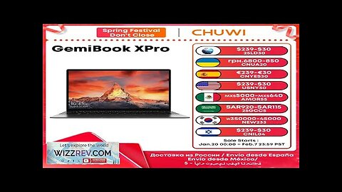 CHUWI GemiBook XPro 14inch UHD Screen Laptop 8GB RAM 256GB SSD Intel Review