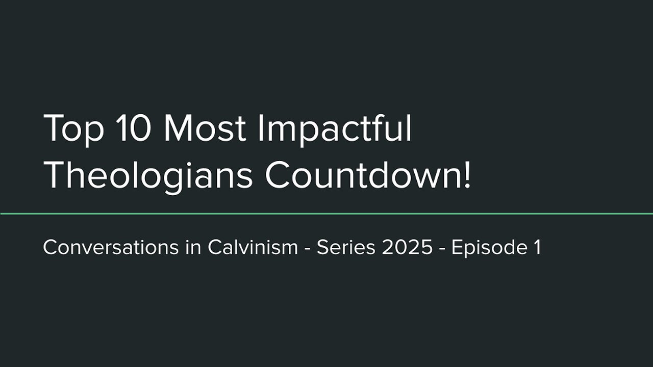 Top 10 Most Impactful Theologians Countdown!