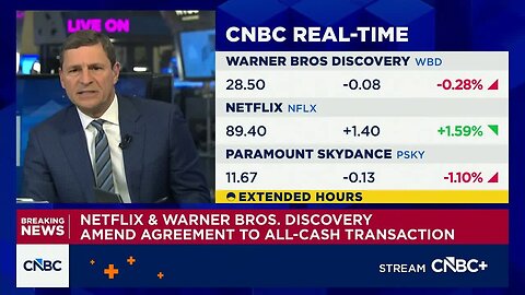 Faber Report: Netflix & Warner Bros. Discovery amend agreement to all-cash transaction