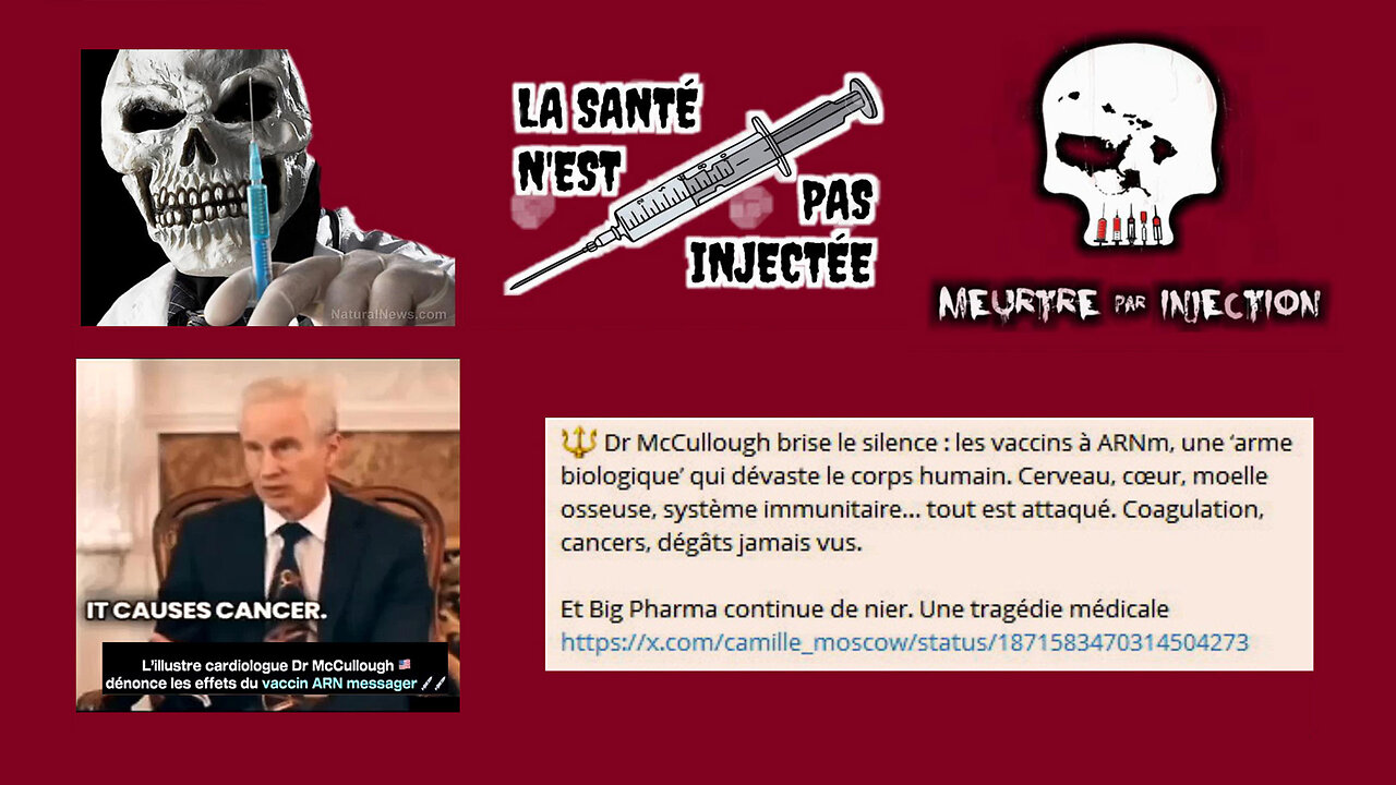 Vaccination ARNm et Santé /Dr McCullough et Louis Fouché (Hd 1080)