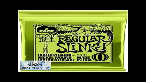 Ernie Ball Regular Slinky Nickel Wound Electric Guitar Strings 3 Pack - Review