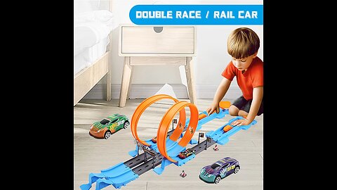 Racing Track Stunt Speed Double Car Wheels Model Toys