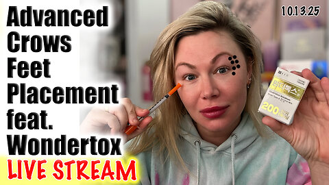 Live Advanced Crows Feet Placement! AceCosm.com and code Jessica10 Saves you money