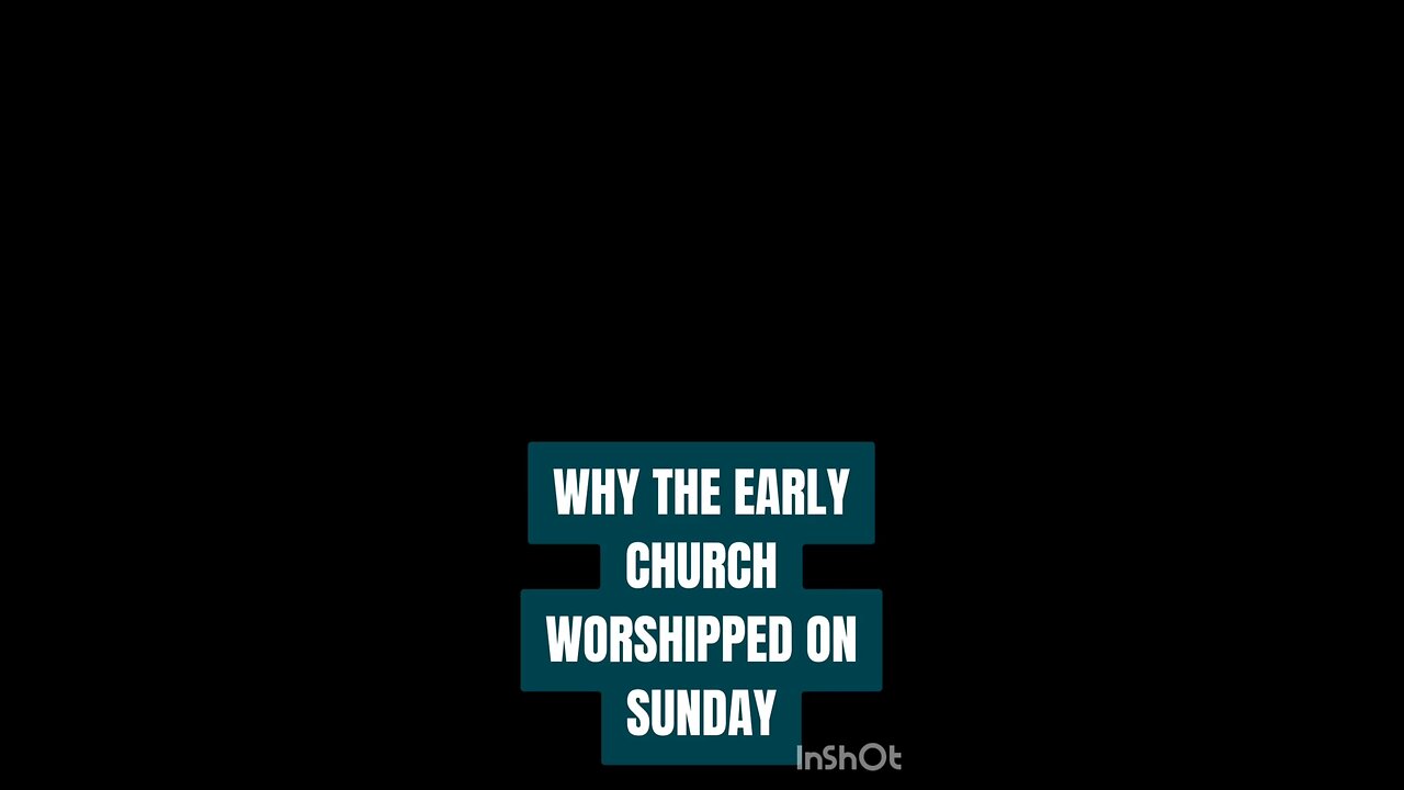 WHY THE EARLY CHURCH WORSHIPPED ON SUNDAY #truth #jesus #mary #joseph #ihs #christ #church #bible #