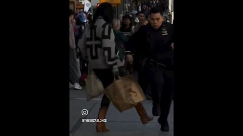 Cop-Hating Ratchet Tries To Trip A NYPD Cop And Finds Out