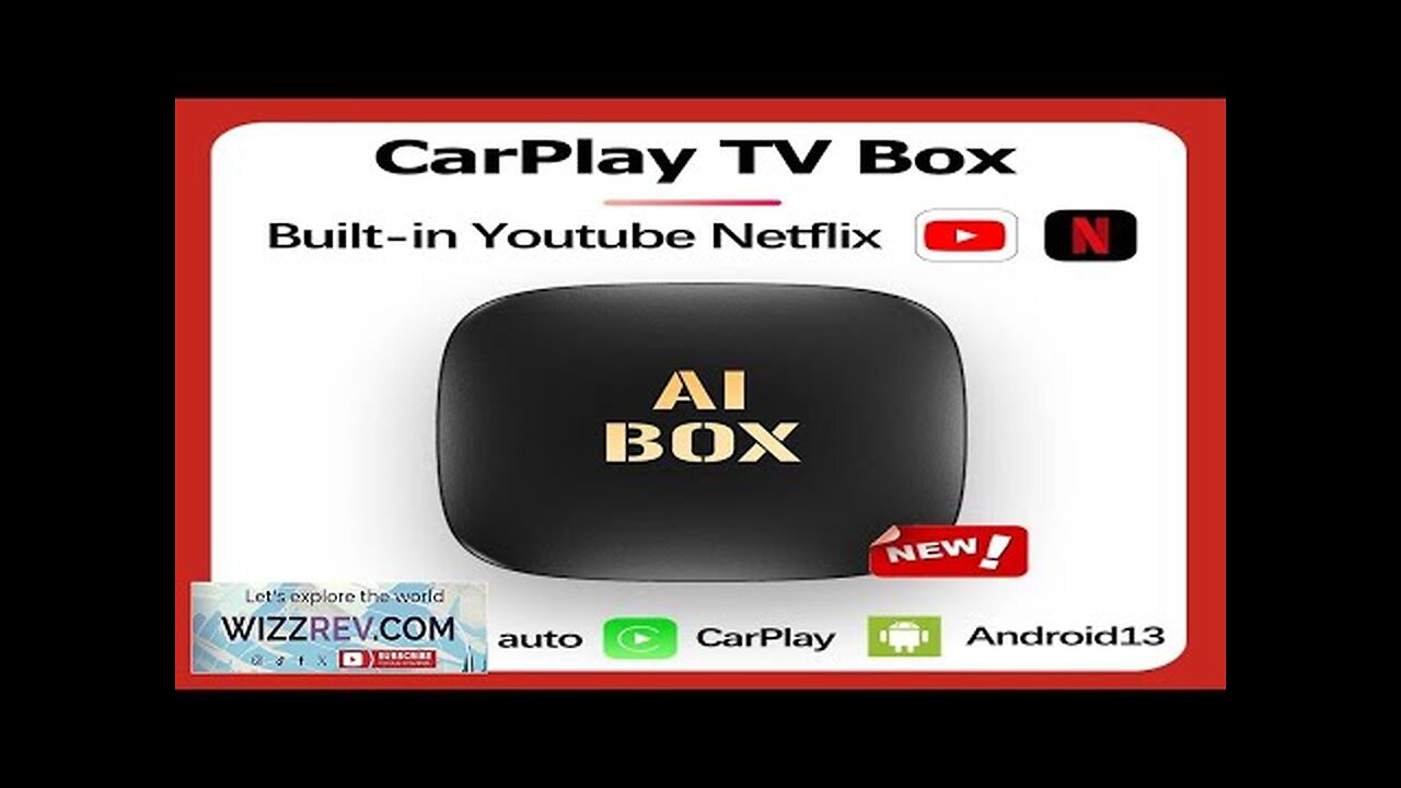 Android 13 TV CarPlay AI Box Wireless Carplay Adapter Android Auto Built-in Review