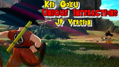 Kid Goku Unique Interactions - Dragon Ball Sparking Zero(Japanese Version)