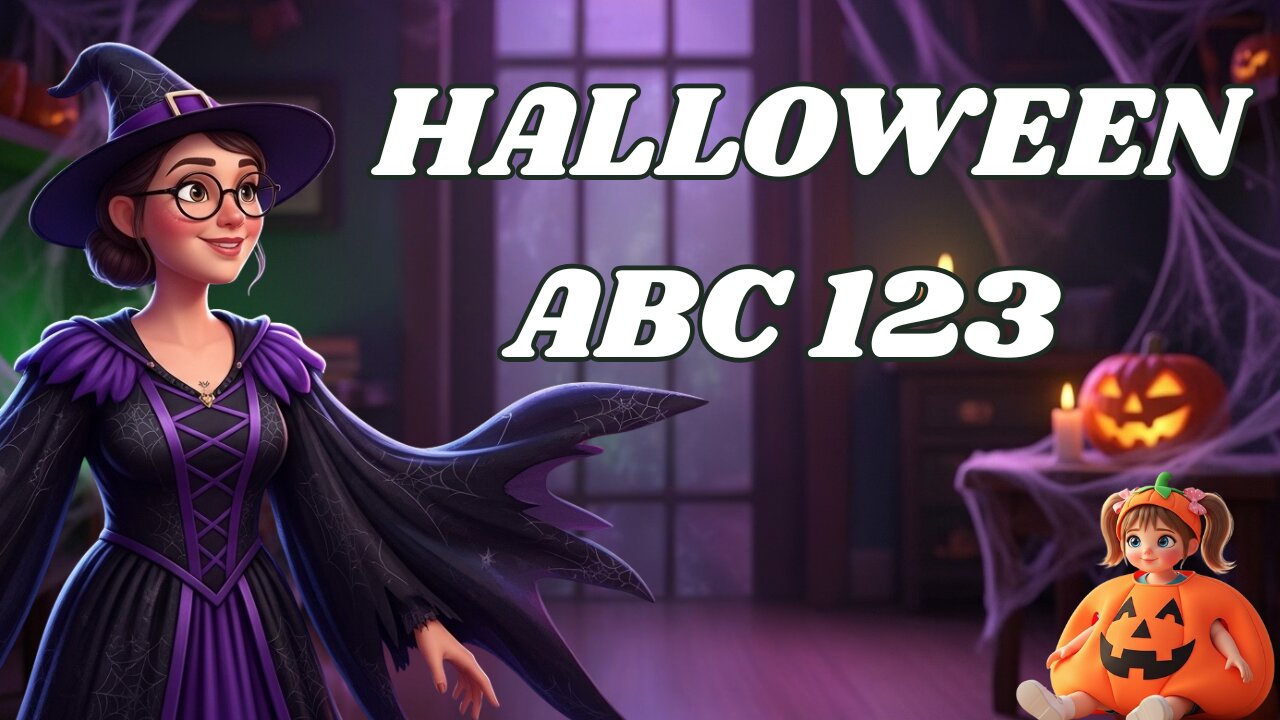 HALLOWEEN ABC 123 SONG — Learn ABCs & Numbers | Fun Kids Halloween Songs 2025