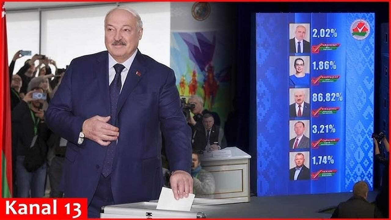 Lukashenko wins a 7th term in Belarus presidential election taking nearly 87 percent of the vote