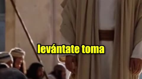 Jesus helps a person who cannot walk